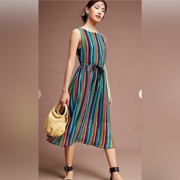 Eva Franco Dresses & Skirts - NWT Eva Franco Multi-Colored Crochet Dress 👗 2